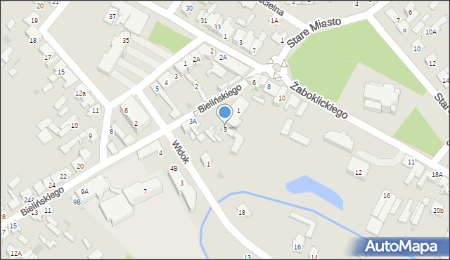 Karczew, Bielińskiego Franciszka, 3, mapa Karczew