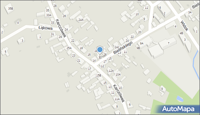 Karczew, Bielińskiego Franciszka, 30, mapa Karczew