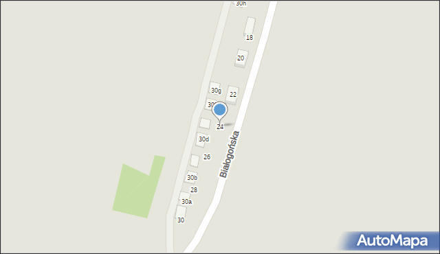 Kielce, Białogońska, 24, mapa Kielc