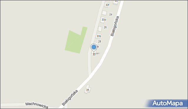 Kielce, Białogońska, 30, mapa Kielc