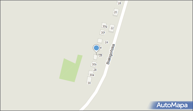 Kielce, Białogońska, 30c, mapa Kielc