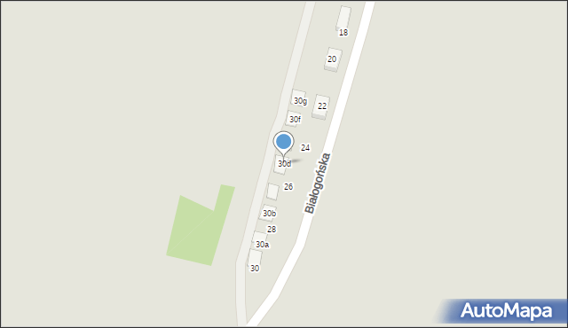 Kielce, Białogońska, 30d, mapa Kielc