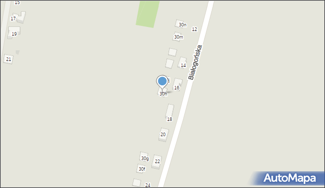 Kielce, Białogońska, 30h, mapa Kielc