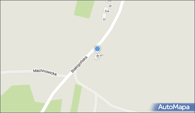 Kielce, Białogońska, 35, mapa Kielc