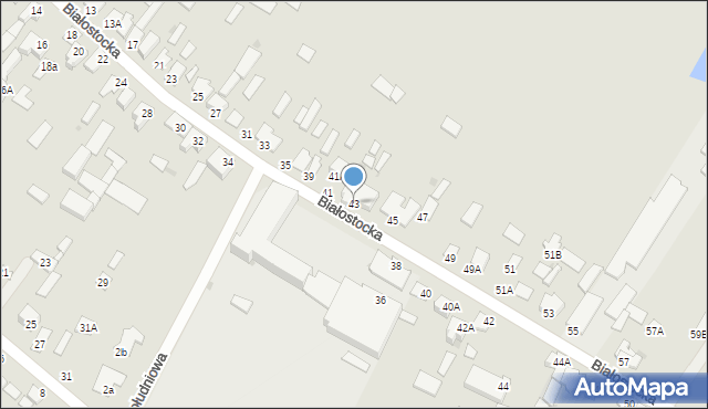 Knyszyn, Białostocka, 43, mapa Knyszyn