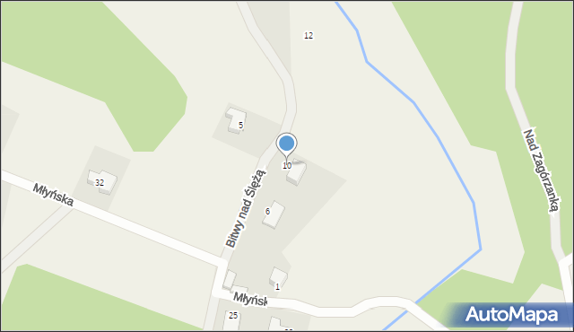 Koleczkowo, Bitwy nad Ślężą, 10, mapa Koleczkowo