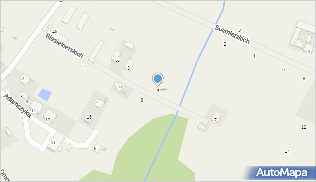 Koneck, Biesiekierskich, 5, mapa Koneck