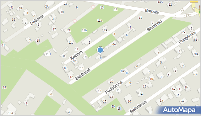 Konstancin-Jeziorna, Biedronki, 8, mapa Konstancin-Jeziorna