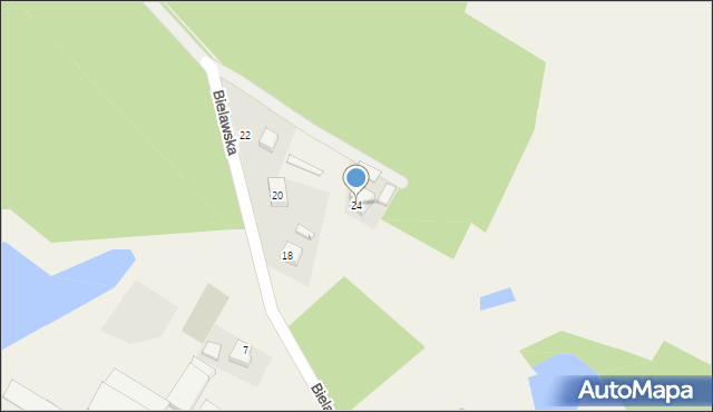 Kotla, Bielawska, 24, mapa Kotla