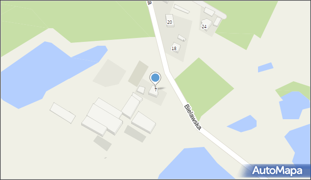 Kotla, Bielawska, 7, mapa Kotla