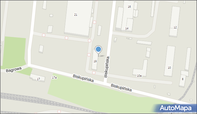 Kraków, Biskupińska, 19p, mapa Krakowa