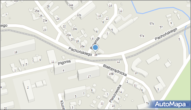 Kraków, Białoprądnicka, 16, mapa Krakowa