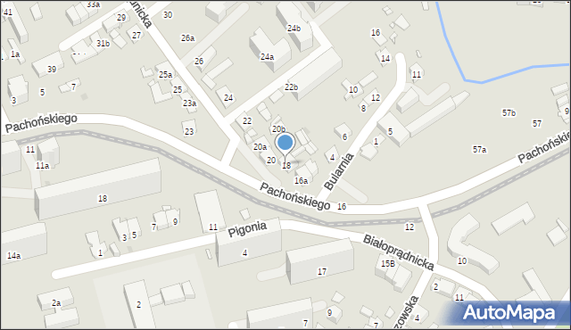 Kraków, Białoprądnicka, 18, mapa Krakowa