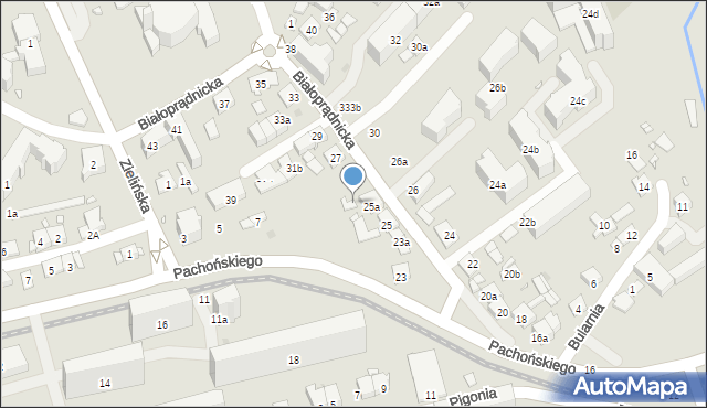 Kraków, Białoprądnicka, 29a, mapa Krakowa