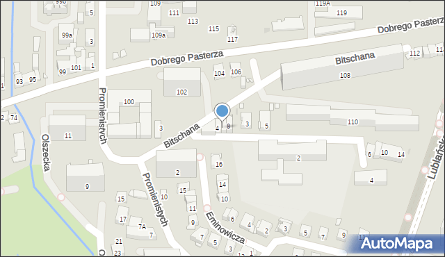 Kraków, Bitschana Jurka, 6, mapa Krakowa