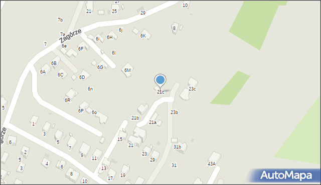 Krosno, Bieszczada Seweryna, 21c, mapa Krosna