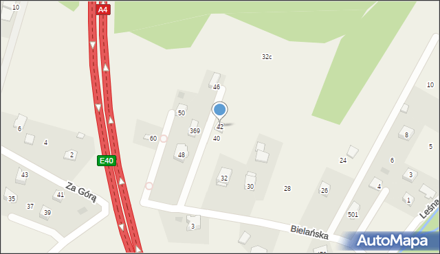 Kryspinów, Bielańska, 42, mapa Kryspinów