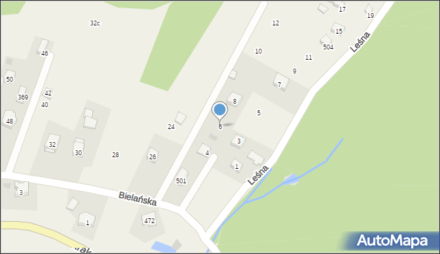 Kryspinów, Bielańska, 6, mapa Kryspinów