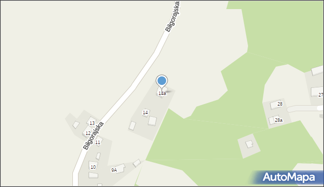 Krzeszów, Biłgorajska, 14a, mapa Krzeszów