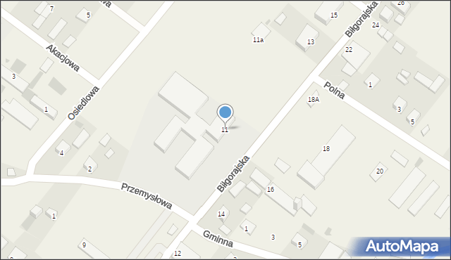 Księżpol, Biłgorajska, 11, mapa Księżpol