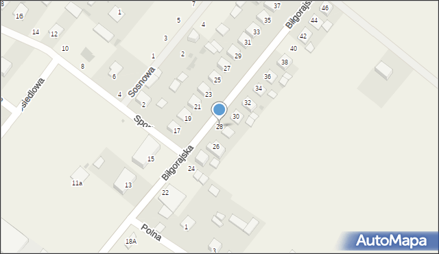 Księżpol, Biłgorajska, 28, mapa Księżpol