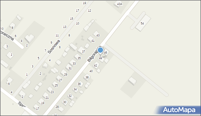 Księżpol, Biłgorajska, 44, mapa Księżpol