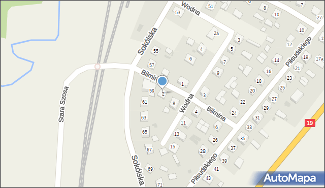 Kuźnica, Bilmina Stanisława, mjr., 2, mapa Kuźnica