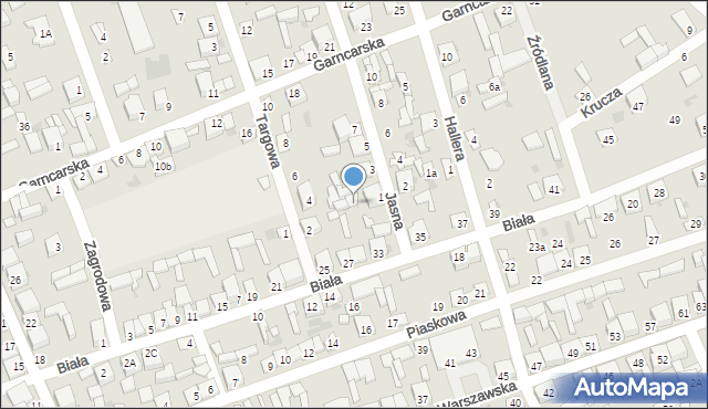 Łaskarzew, Biała, 31a, mapa Łaskarzew