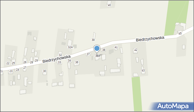 Lasocin, Biedrzychowska, 38A, mapa Lasocin
