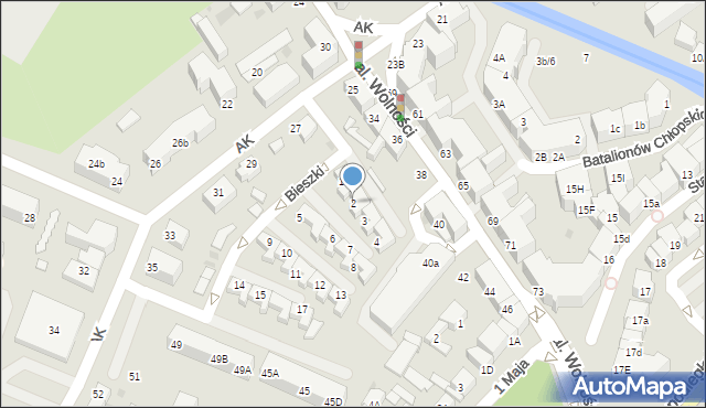 Lębork, Bieszki Edwarda, 2, mapa Lębork