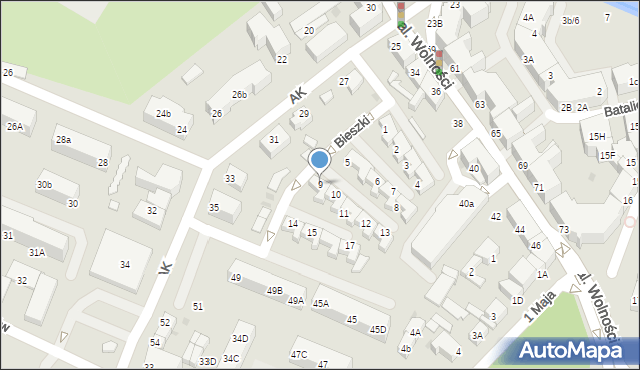 Lębork, Bieszki Edwarda, 9, mapa Lębork