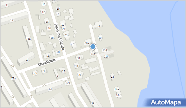 Łęczyca, Bitwy nad Bzurą, 31a, mapa Łęczyca