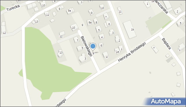 Legnickie Pole, Bielowskiego Augusta, 4, mapa Legnickie Pole