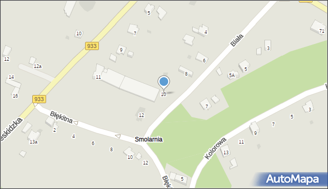 Libiąż, Biała, 10, mapa Libiąż