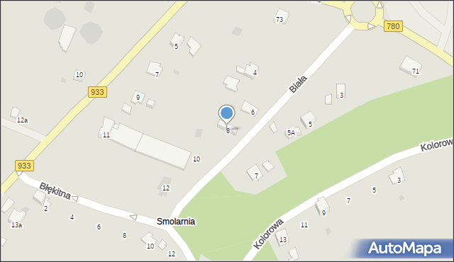 Libiąż, Biała, 8, mapa Libiąż