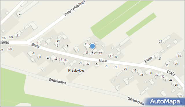 Libidza, Biała, 13a, mapa Libidza