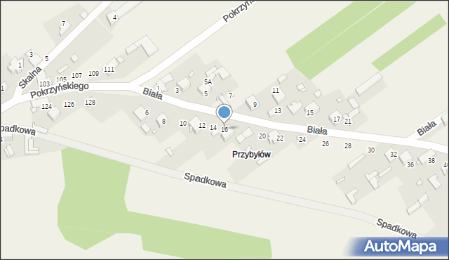 Libidza, Biała, 16, mapa Libidza