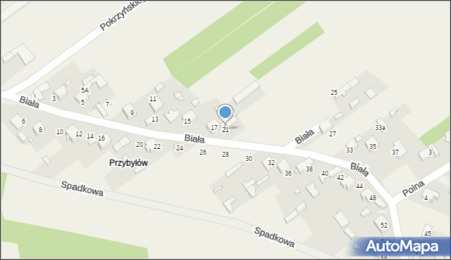 Libidza, Biała, 21, mapa Libidza