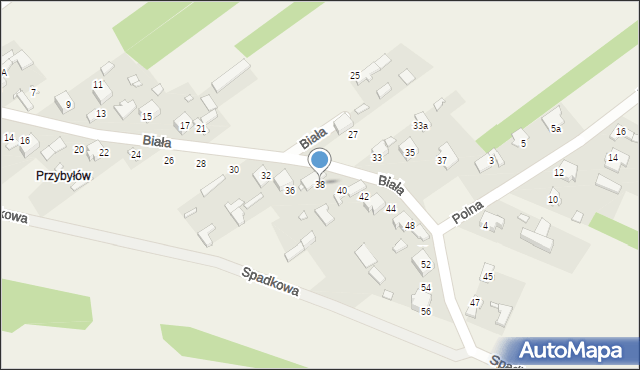 Libidza, Biała, 38, mapa Libidza