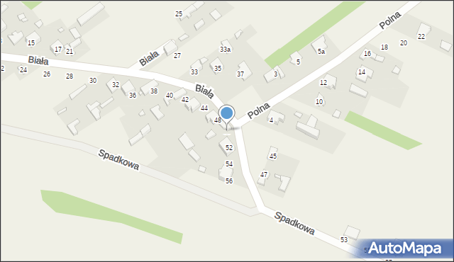 Libidza, Biała, 50, mapa Libidza
