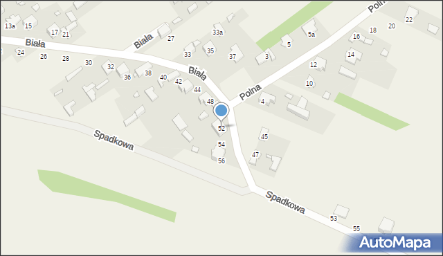 Libidza, Biała, 52, mapa Libidza