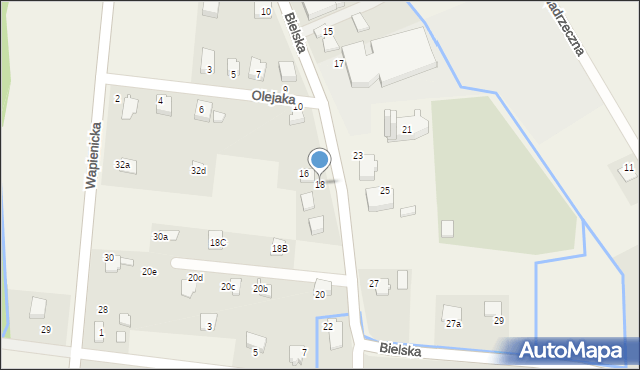 Ligota, Bielska, 18, mapa Ligota