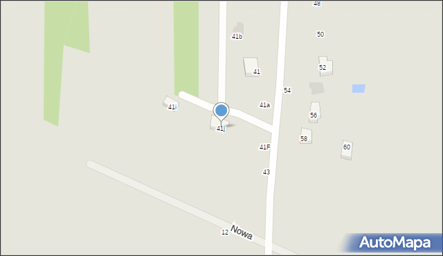 Łódź, Bieszczadzka, 41j, mapa Łodzi