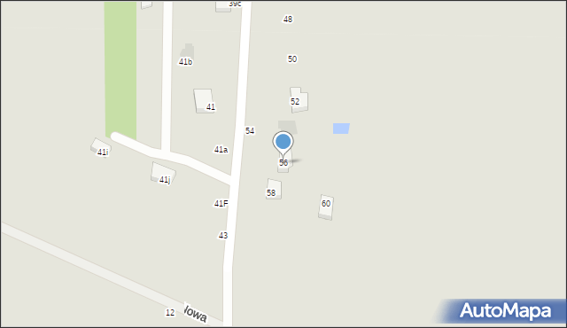 Łódź, Bieszczadzka, 56, mapa Łodzi