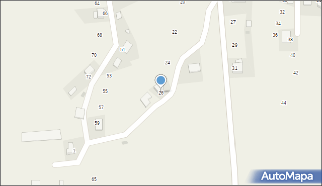 Łopuszna, Bielska, 26, mapa Łopuszna