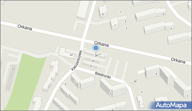 Lublin, Biedronki, 2a, mapa Lublina