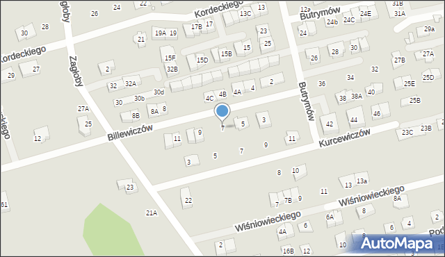 Marki, Billewiczów, 7, mapa Marki