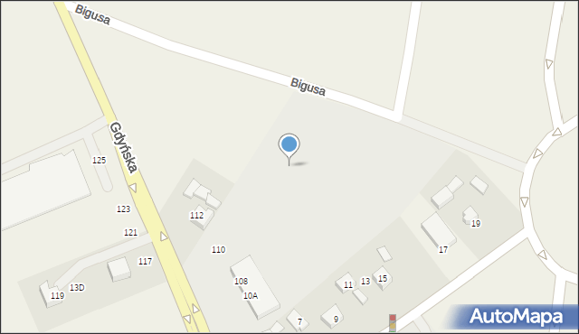 Miszewo, Bigusa Józefa, ks., 5, mapa Miszewo