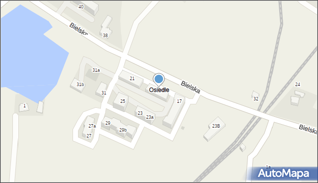 Mnich, Bielska, 19, mapa Mnich