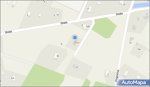 Mokre, Biała, 8b, mapa Mokre